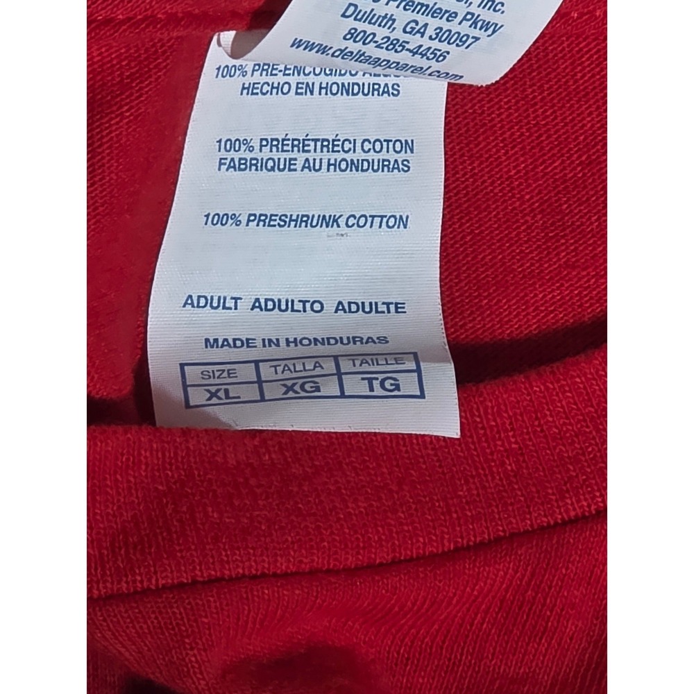 Indiana Pacers Red Graphic T-Shirt Reggie Miller Rik Smits XL Delta Pro Weight - Picture 6 of 8